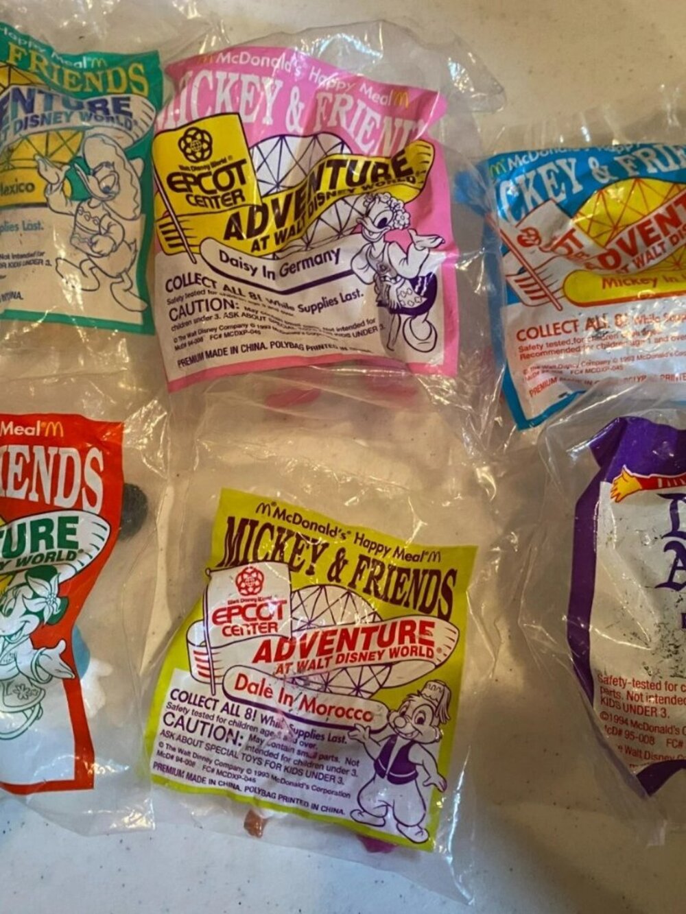 McDonald's Happy Meal Toys Mickey Mouse & Friends Lot Of 6 Disney Park Vintage